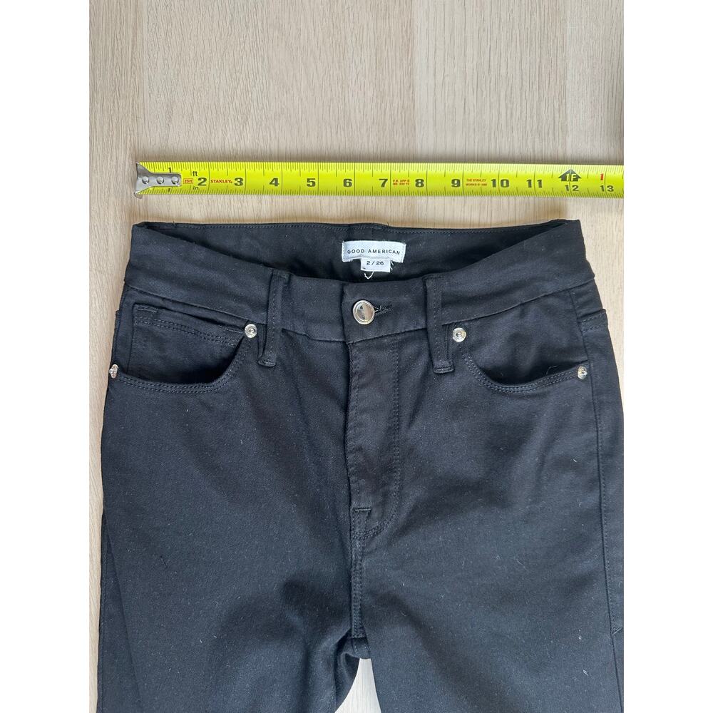 Good American Black Denim Jeans - Size 2 - Mint - Picture 5 of 7